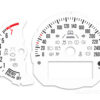 Mini Cooper F55 Custom Gauge Face Cluster Dashboard Dials White 7000RPM 260KMH