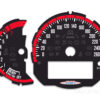 Mini Cooper F55 Custom Gauge Face Cluster Dashboard Dials - Custom Design - Black/Red - 7000 rpm - 260 kmh