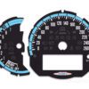 Mini Cooper F55 Custom Gauge Face Cluster Dashboard Dials - Custom Design - Black/Blue - 7000 rpm - 260 kmh