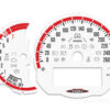 Mini Cooper F55 Custom Gauge Face Cluster Dashboard Dials - Custom Design - White/Red - 7000 rpm - 260 kmh