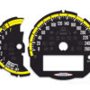 Mini Cooper F55 Custom Gauge Face Cluster Dashboard Dials - Custom Design - Black/Yellow - 7000 rpm - 260 kmh