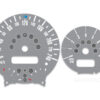 Mini Cooper R50 Custom Gauge Face Cluster Dashboard Dials - Speedometer / Tachometer - Custom Design - Gray - 8000 rpm - 240 kmh