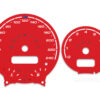 Mini Cooper R50 Custom Gauge Face Cluster Dashboard Dials - Speedometer / Tachometer - Custom Design - Red - 8000 rpm - 240 kmh