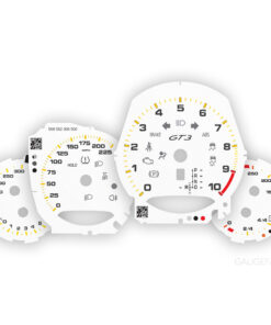 For Porsche 911 991.2 GT3: Gauge Faces Set - OPTIONS - White