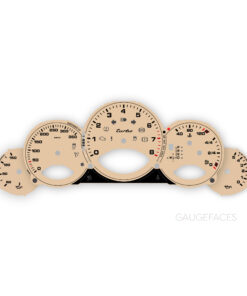 For Porsche 911 997.2 Turbo: Gauge Faces – EU-Spec - PDK – Beige