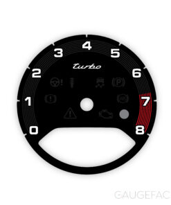 Porsche Turbo 971 Panamera / E3 Cayenne: Gauge Face Tachometer - Black