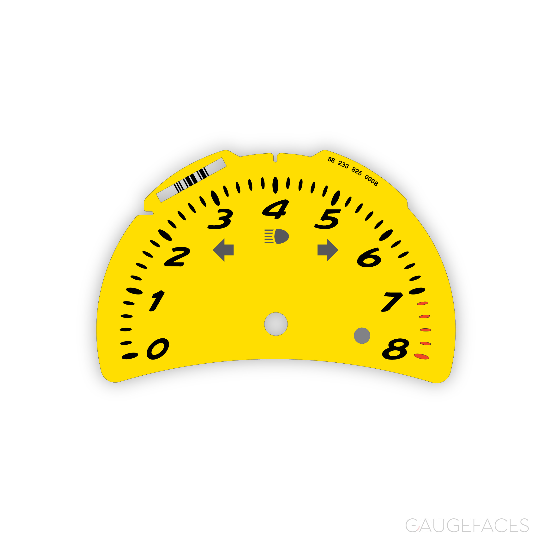 Porsche-986.2-gauge-face-tachometer---yellow