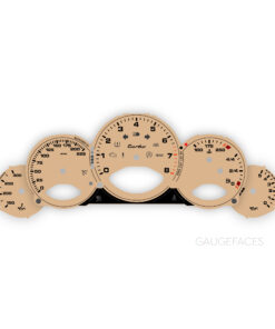 For Porsche 911 997 Turbo (Gen 1&2) Gauge Faces – OPTIONS – Beige