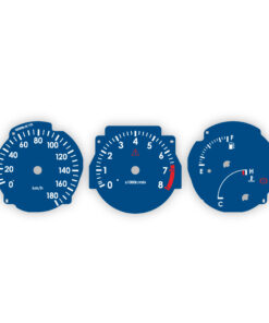 Custom Order: Toyota Supra MK4 (S1) Gauge Faces - Blue