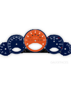 For Porsche 911 997 (Gen 1&2): Gauge Faces Set - OPTIONS - Dark Blue / Orange