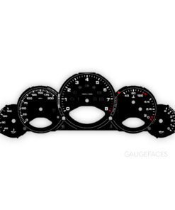 For Porsche 911 997 (Gen 1&2): Gauge Faces Set - OPTIONS - Black