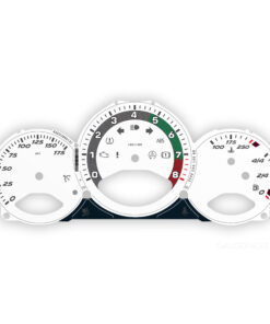 For Porsche 987.1 Boxster / Cayman 2.7L: Gauge Face – US-Spec - Manual – Heritage Design Edition – White with Retro Style Ring