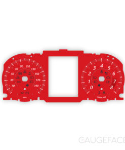 Jaguar F-Type Gauge Face - 8000 RPM - 190 mph / 320 km/h - Red