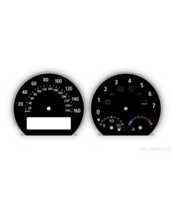 BMW X3 E83 (2003-2010) Gauge Faces - OPTIONS - Black