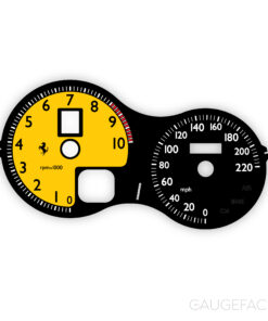 Custom Bundle: Ferrari F430 Gauge Faces - Black / Yellow