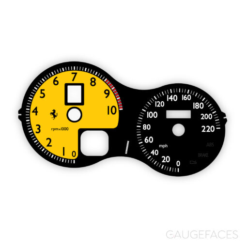 Ferrari F360 F430 (Type F131) Gauge Face – F430 Spider Look
