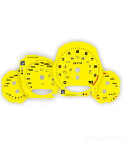 For Porsche 911 991 GT3 / GT3RS: Gauge Faces – OPTIONS – Racing Yellow