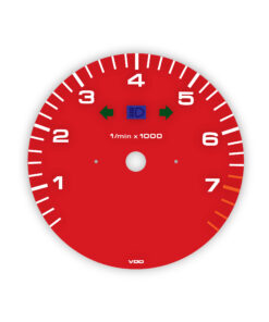 Custom Bundle: Porsche 964 Gauge Face Tachometer - x2 - Red