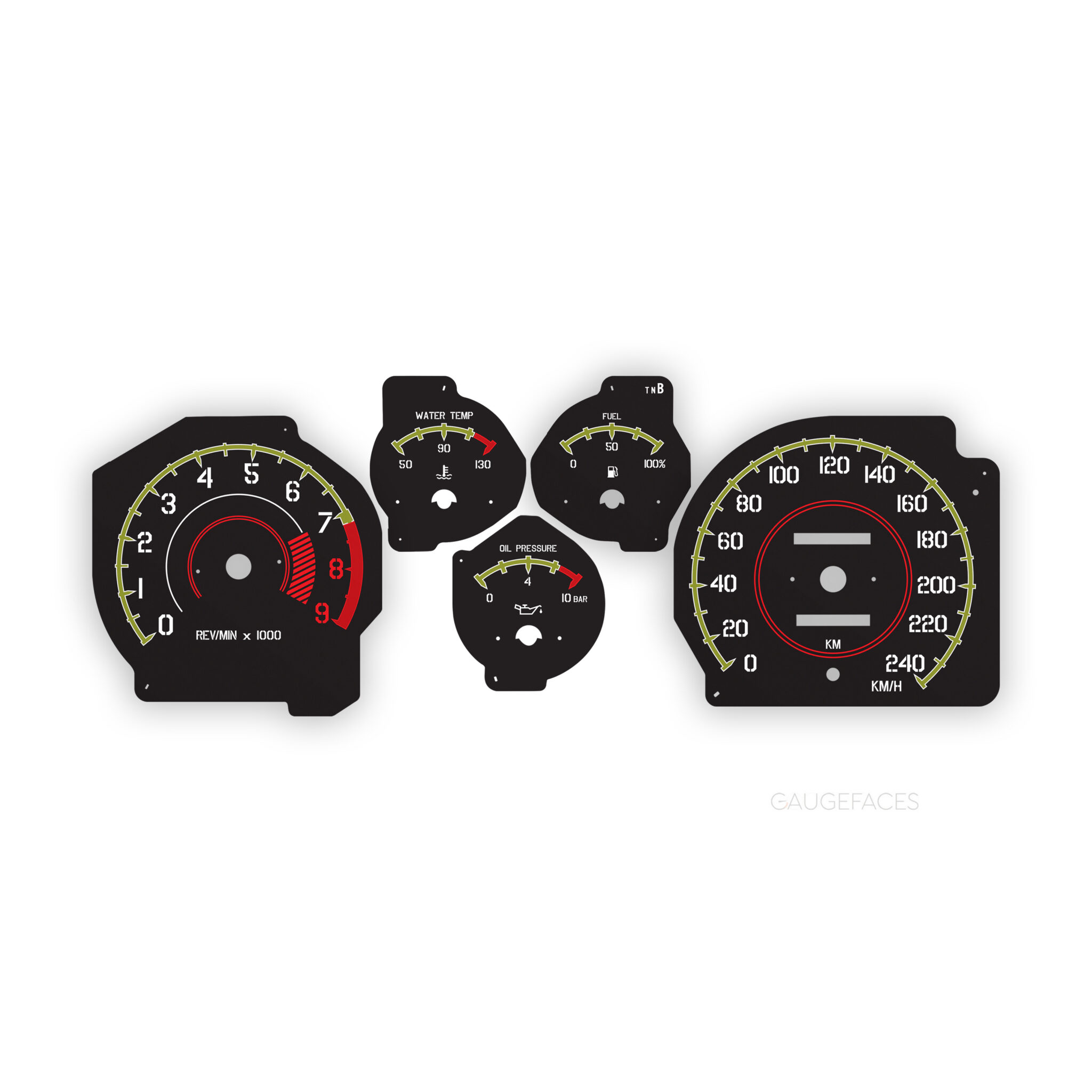 Custom Dash Decal 2001 MITSUBISHI ECLIPSE Used Instrument Cluster For ...