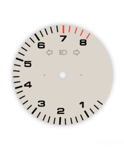 Custom Order: Porsche 964 Gauge Face Tachometer - Custom Desing - Weissgold Metallic
