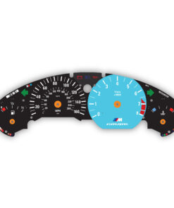 Custom Order: BMW Z3M Coupe Gauge Face - Black / Blue Tachometer