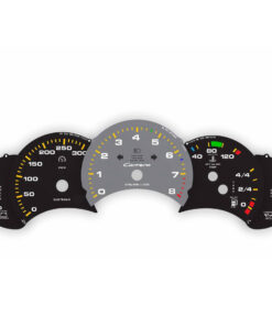 Custom Order: Porsche 996.2 Gauge Faces Set - EU-Spec - Manual - Custom Design