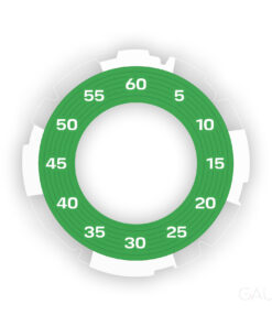 For Porsche 992: Sport Chrono Stopwatch Gauge Face - Signal Green