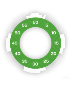 For Porsche 992: Sport Chrono Stopwatch Gauge Face - Viper Green