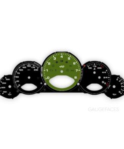 Custom Order: Porsche 911 997.1 Gauge Faces Set - Black / Green