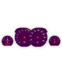 1992-96 BMW E31 8-Series 850 CSi Gauge Faces - OPTIONS - Daytona Violet