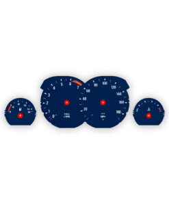 1992-96 BMW E31 8-Series 850 CSi Gauge Faces - OPTIONS - Avus Blue