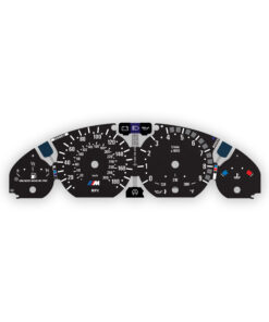 BMW E46 3-series M3 Gauge Faces - 9000 RPM - 180MPH/ 330KMH - Black
