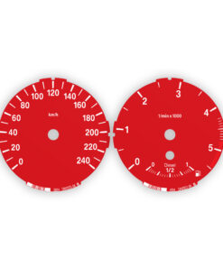 BMW Gauge Faces E87/ E81/ E88/ E82 /E90/E91/E92/E93/ E84 - Diesel - Low - OPTIONS - Red