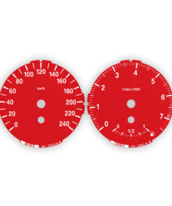 BMW Gauge Faces E87/ E81/ E88/ E82 /E90/E91/E92/E93/ E84 - Low - 7500 RPM - Red