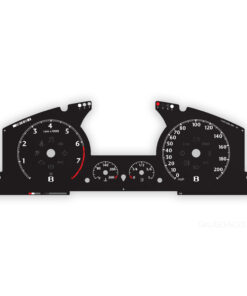 Bentley Continental GT / GTC Instrument Gauge Faces - KM/H TO MPH Conversion - Black