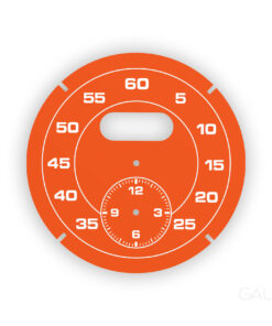 For Porsche Sport Chrono Clock: Gauge Face - Orange Red