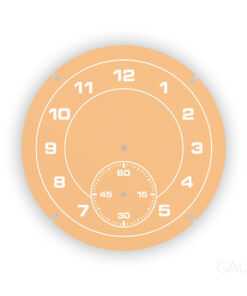 For Porsche Dashboard Clock: Gauge Face - 1-12 / 60 sec - Sand Beige