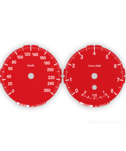 BMW Gauge Faces E87/ E81 - Low - 130i - 3 STRIPES - 8000 RPM - OPTIONS - Red