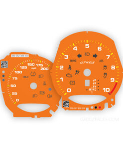For Porsche 718 Cayman GT4RS: Gauge Faces - OPTIONS - Orange