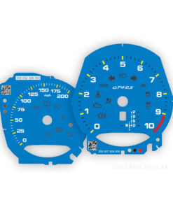 For Porsche 718 Cayman GT4RS: Gauge Faces - OPTIONS - Shark Blue