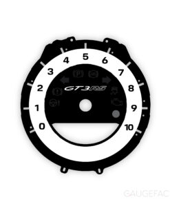 For Porsche 911 (992) GT3RS: Gauge Face Tachometer - Sonderwunsch Edition – White