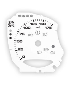 Custom order: Porsche 718 Cayman 2.0 Speedometer - White