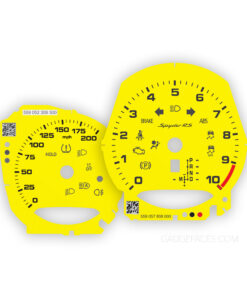 For Porsche 718 Spyder RS: Gauge Faces – OPTIONS - Racing Yellow