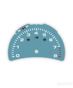 For Porsche 911 996.2 / 986.2: Gauge Face Tachometer – Shore Blue