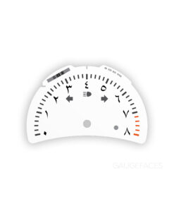 For Porsche 911 996.2 / 986.2: Gauge Face Tachometer - Arabic Numbers - White