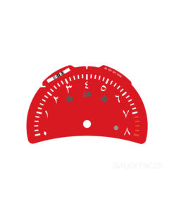 For Porsche 911 996.2 / 986.2: Gauge Face Tachometer - Arabic Numbers - Red