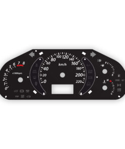 Hyundai Tucson GLS 2.7 (2004-2009) Gauge Face - 8000 RPM - OPTIONS -Black