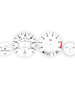 BMW E30: Gauge Faces - 325i/325is - 140MPH/ 240KMH - 7000 RPM - OPTIONS – White