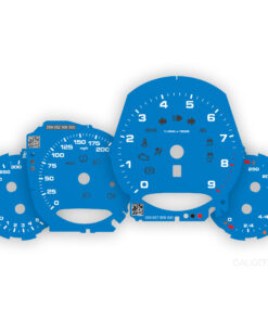 Porsche 911 991.1 Gauge Faces - US-Spec - manual transmission - Shark Blue