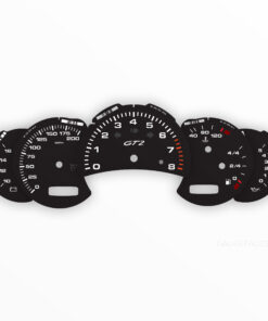 For Porsche 911 996 GT2: Gauge Faces - OPTIONS -  Black